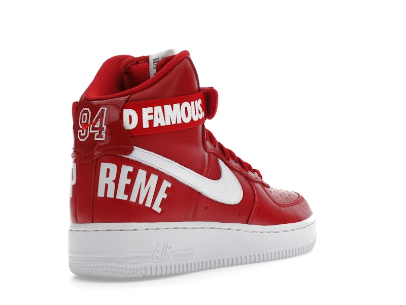 Nike Air Force 1 High Supreme World Famous Red