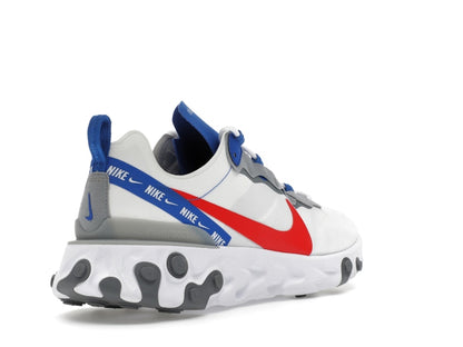 Nike React Element 55 White Game Royal Habanero Red