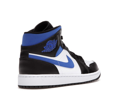 Jordan 1 Mid White Black Racer Blue