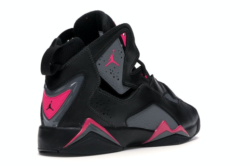 Jordan True Flight Black Dark Grey Deadly Pink (GS)