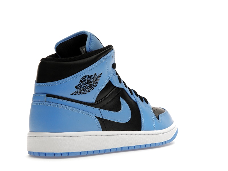 Jordan 1 Mid University Blue Black