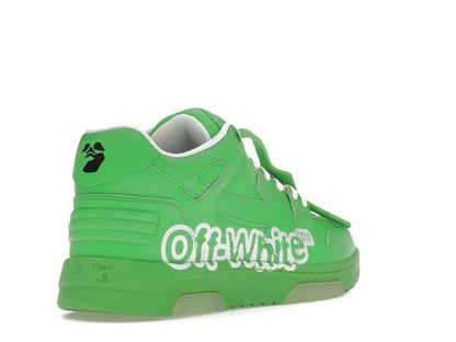 OFF-WHITE Out Of Office OOO Low Tops Green White