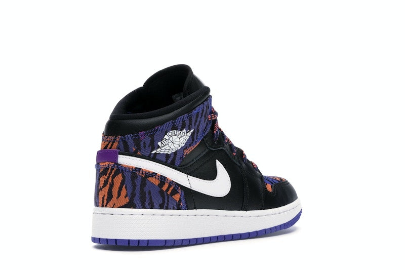 Jordan 1 Mid Multi-Color Tiger Stripe (GS)