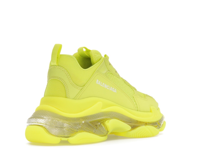 Balenciaga Triple S Clear Sole Fluo Yellow White (Women's)