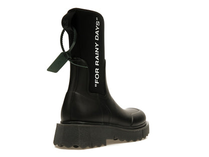 OFF-WHITE For Rainy Days Rain Boot Black (Women's)