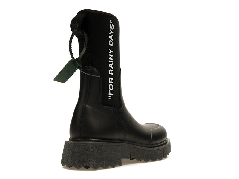 OFF-WHITE For Rainy Days Rain Boot Black (Women's)