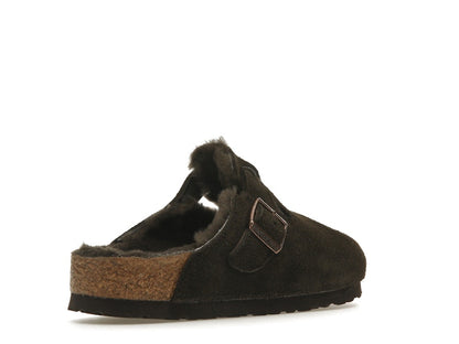Birkenstock Boston Shearling Suede Mocha