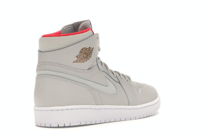 Jordan 1 Retro High Nouveau Pure Platinum Bright Crimson