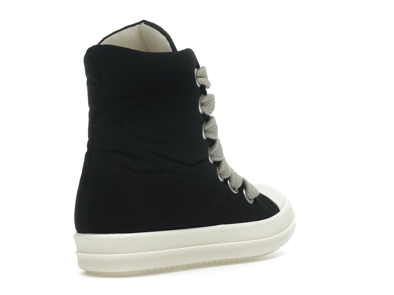 Rick Owens DRKSHDW Hollywood Jumbo Lace Puffer High Top Black Milk