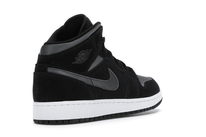 Jordan 1 Mid White Black Grey (GS)