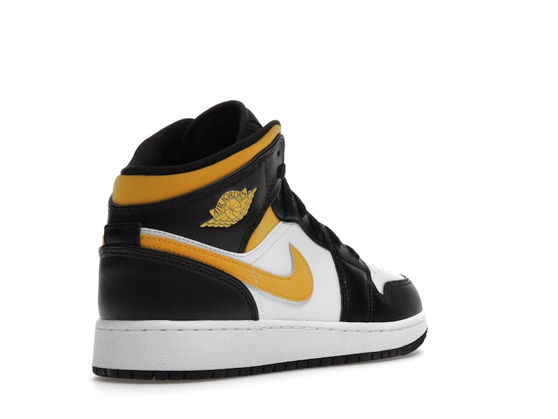 Jordan 1 Mid White Pollen Black (GS)