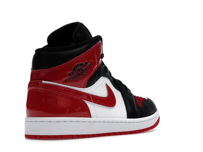 Jordan 1 Mid SE Patent Bred Toe