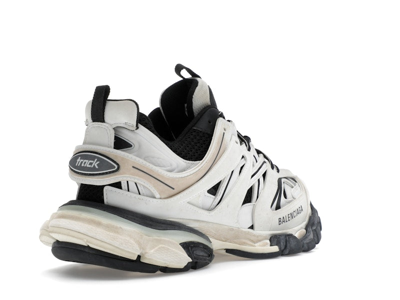 Balenciaga Track Worn Out In White Black