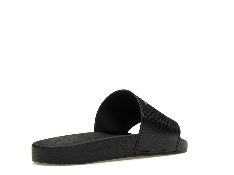 Burberry Check EKD Motif Slide Black