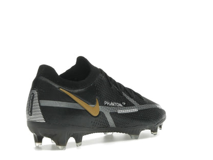 Nike Phantom GT2 Elite FG Black Metallic Dark Grey Metallic Gold