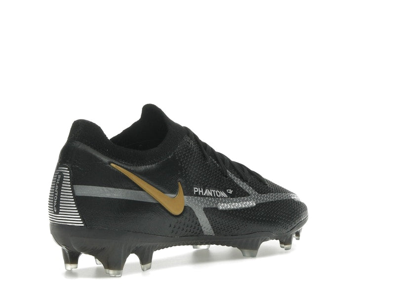 Nike Phantom GT2 Elite FG Black Metallic Dark Grey Metallic Gold