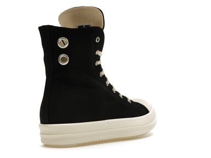 Rick Owens DRKSHDW High Top Black Milk