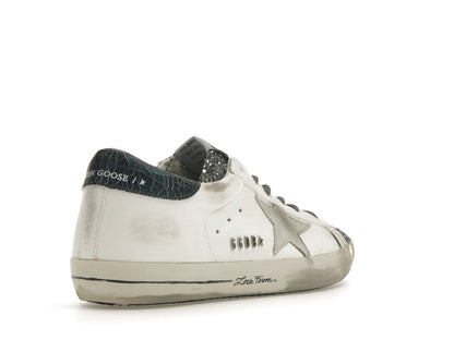 Golden Goose Super-Star Glitter Cream Silver (Women's)