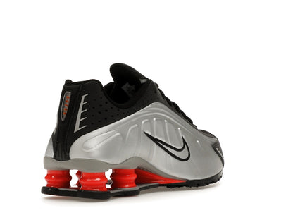 Nike Shox R4 Metallic Silver Black Picante Red (GS)