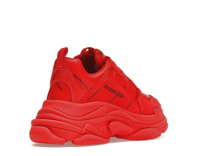 Balenciaga Triple S Allover Logo Red