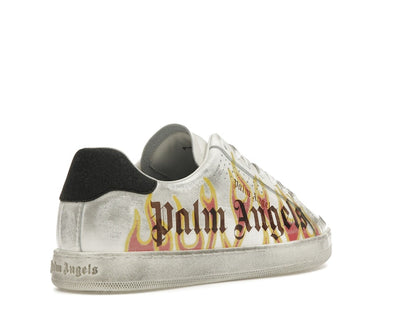 Palm Angels Palm One Low-Top Flame Print White Multi