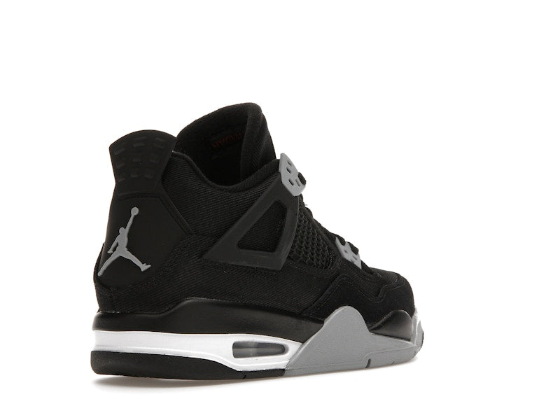 Jordan 4 Retro Black Canvas (GS)