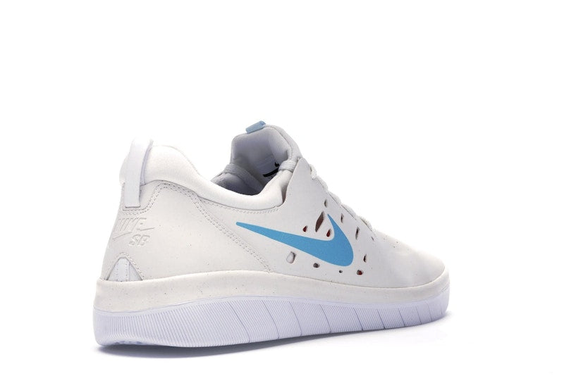Nike SB Nyjah Summit White Light Blue Fury