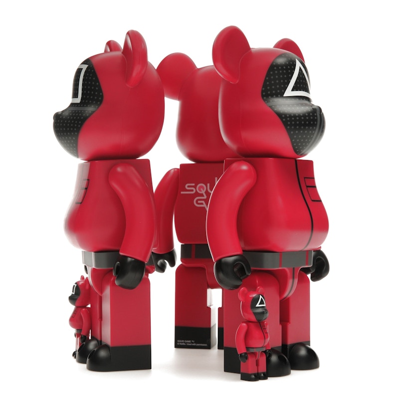 Bearbrick x Squid Game Guard (Circle/Triangle/Square) 100% & 400% Set of 3