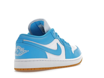 Jordan 1 Low White Gum Light Brown Dark Powder Blue (Women's)