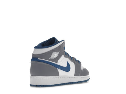 Jordan 1 Mid True Blue Cement (GS)