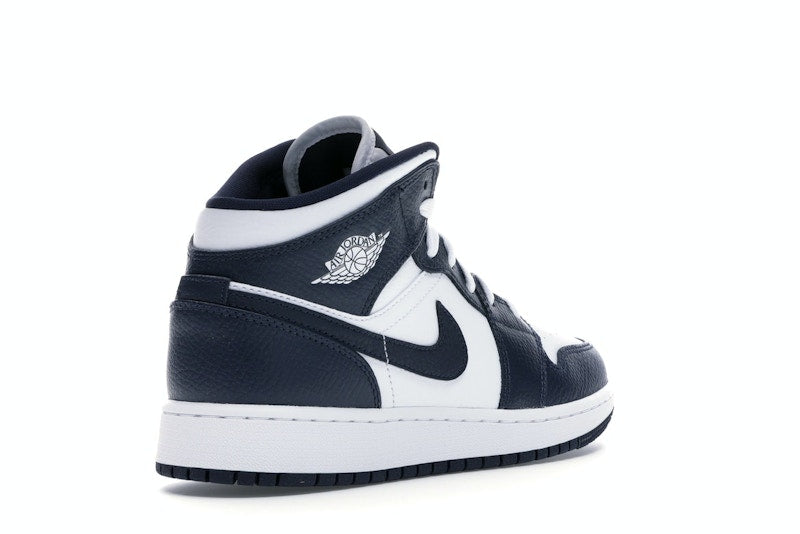 Jordan 1 Mid White Metallic Gold Obsidian (GS)