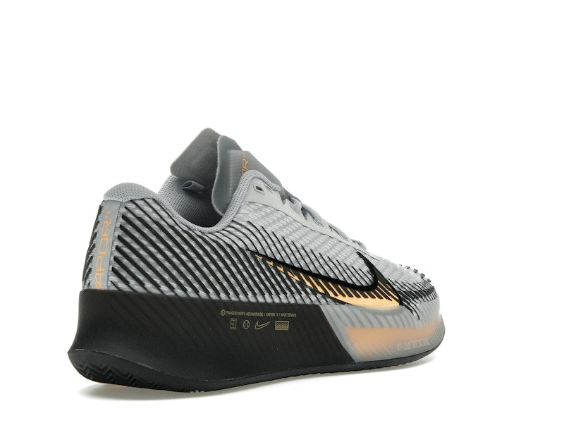 Nike Court Air Zoom Vapor 11 Clay Wolf Grey Laser Orange