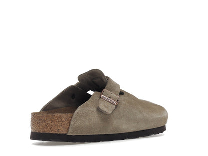 Birkenstock Boston Soft Footbed Suede Taupe