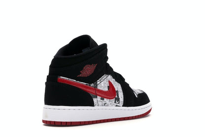 Jordan 1 Mid Newspaper Air Times (GS)