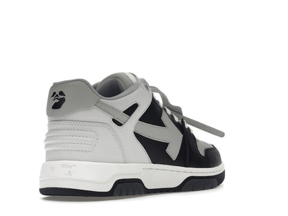 OFF-WHITE Out Of Office OOO Low Tops Light Grey Black