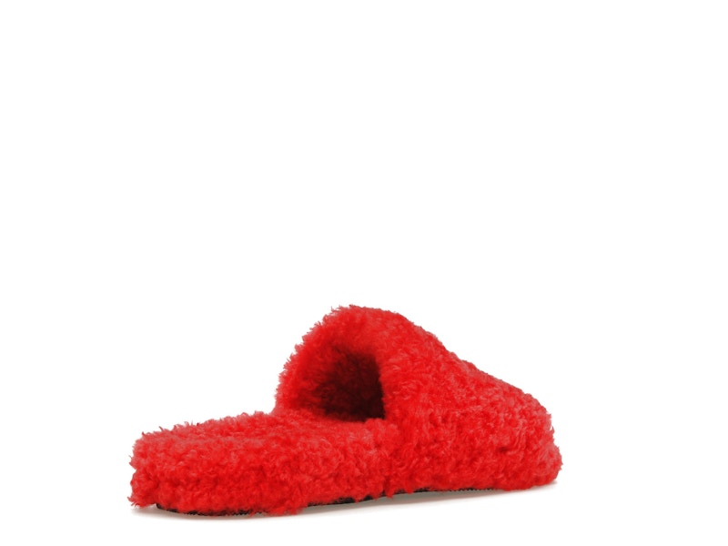 Balenciaga Furry Slide Red White (Women's)