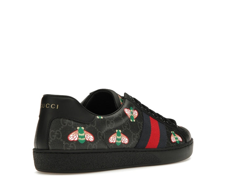 Gucci Ace Bee Print Black