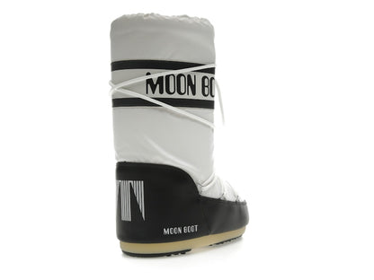 Moon Boot Icon Nylon Boot Black White