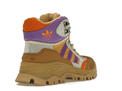 Gucci x Adidas Laced Up Boots Brown Purple (Women's)