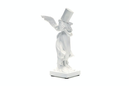 Banksy Bucket On Head Figure White