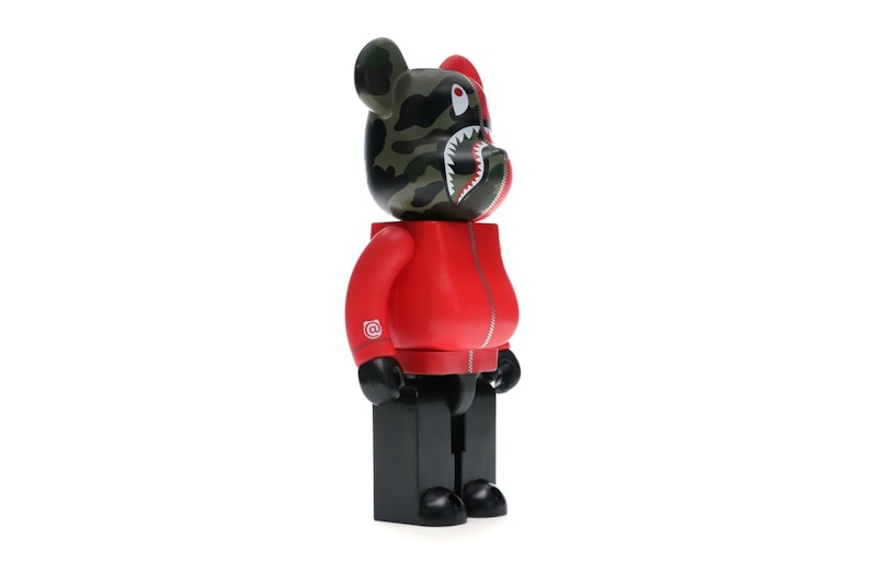 Bearbrick A Bathing Ape 1st Camo Shark 400% Red