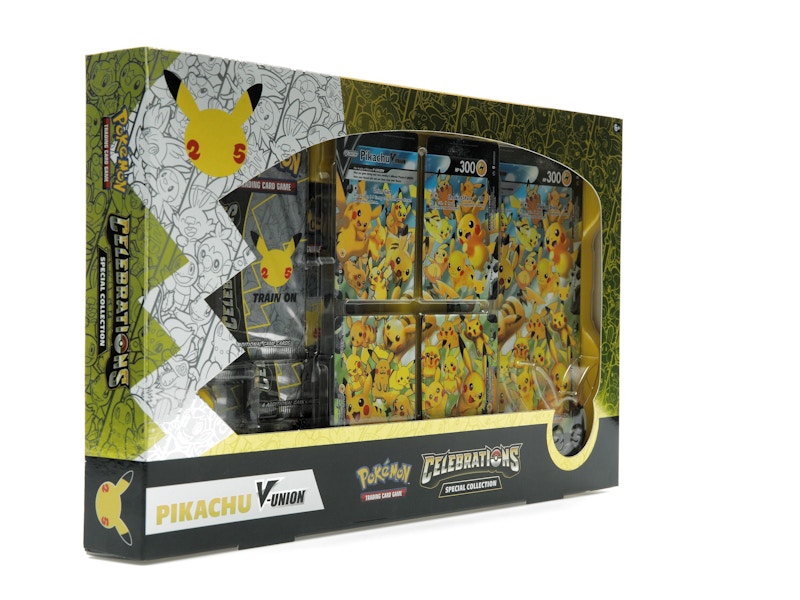 Pokémon TCG 25th Anniversary Celebrations Pikachu V Union Special Collection Box