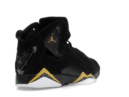 Jordan True Flight Black White Metallic Gold