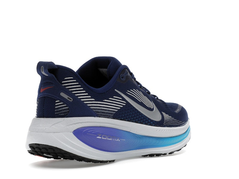 Nike Vomero 18 Blue Void Blue Lightning Bright Crimson Metallic Silver