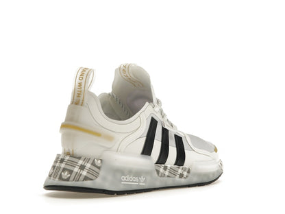 adidas NMD R1 V3 White Black Gold Tartan Trefoil