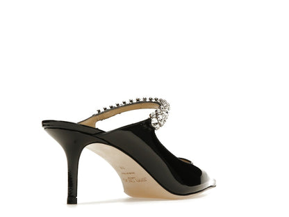 Jimmy Choo Bing 65mm Heeled Mule Black Patent Leather