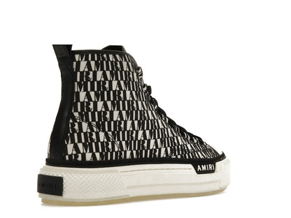 AMIRI Court Hi All Over Logo Black White