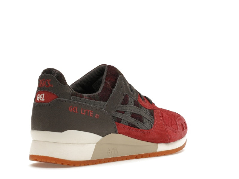 ASICS Gel-Lyte III OG Brisket Red Obsidian Grey