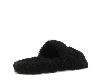 Balenciaga Furry Slide Black