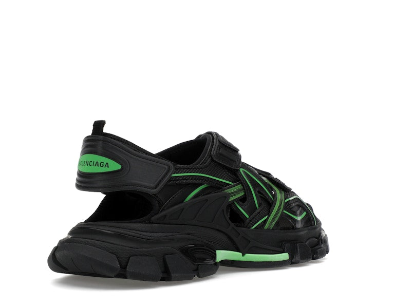 Balenciaga Track Sandal Black/Fluo Green
